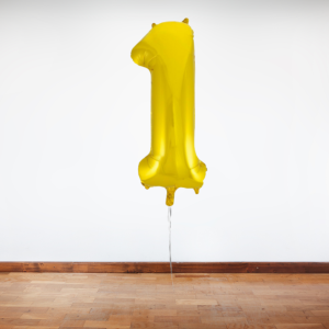 Gold Helium Foil Number Balloons